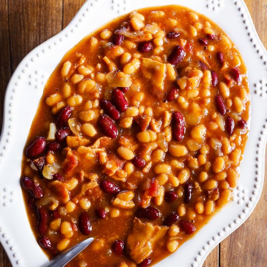 Slow Cooker Baked Beans