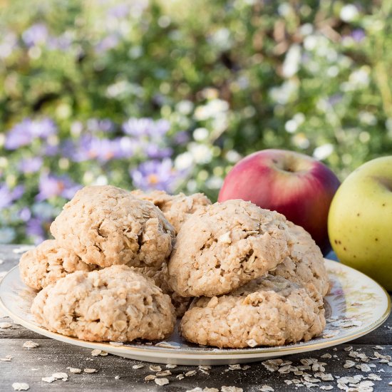 Apple Cinnamon Oatmeal Cookies