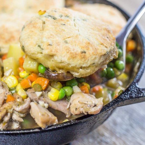 Chicken and Biscuit Pot Pie