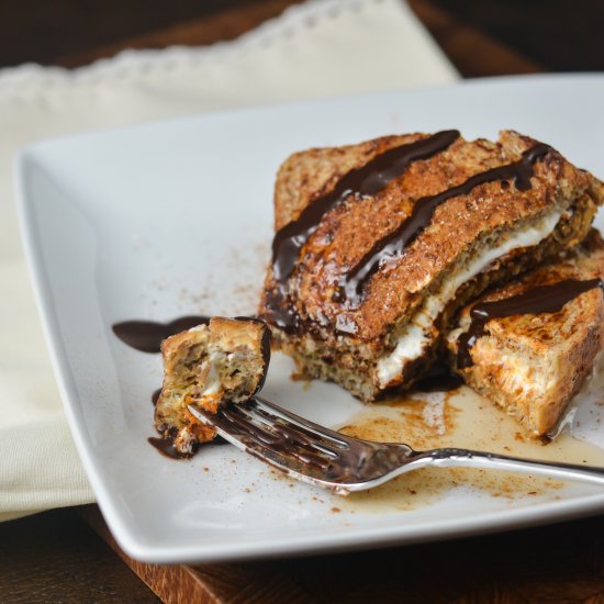 Pumpkin Stuffed French Toast