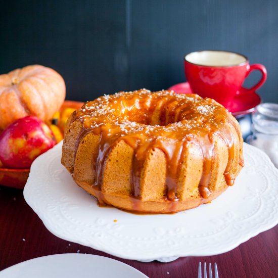 Coconut Pumpkin Cake w Coconut Caramel