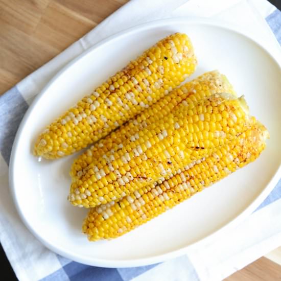 Chile Rubbed Corn on the Cob