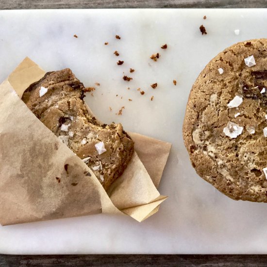 Chocolate Halva Cookies