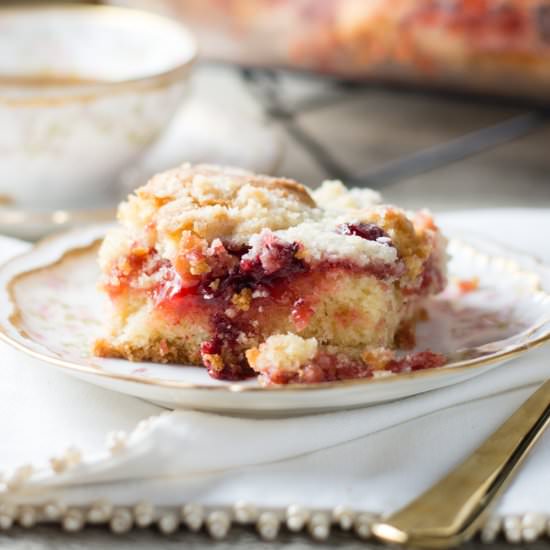 Cherry Streusel Coffee Cake