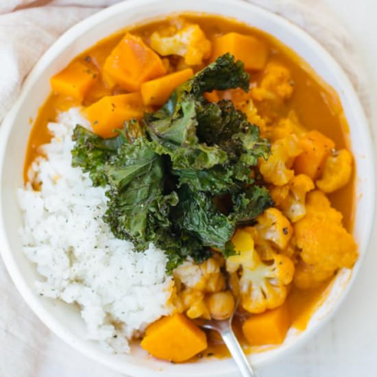 Cauliflower Sweet Potato Chickpea