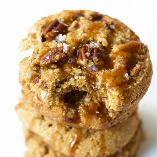 Salted Caramel Pecan Cookies