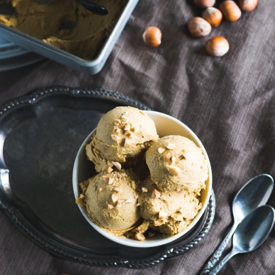 Pumpkin Hazelnut Ice Cream