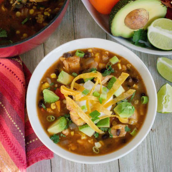 Insta Pot Salsa Verde Chicken Soup