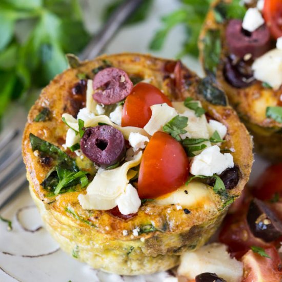 Mediterranean Omelet Cups