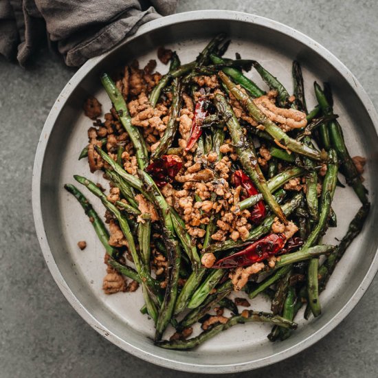 Sichuan Dry Fried Green Beans