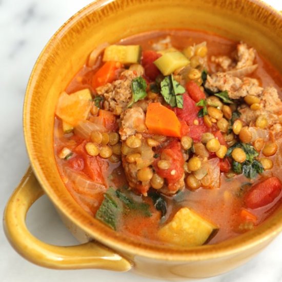 Sausage Lentil Soup