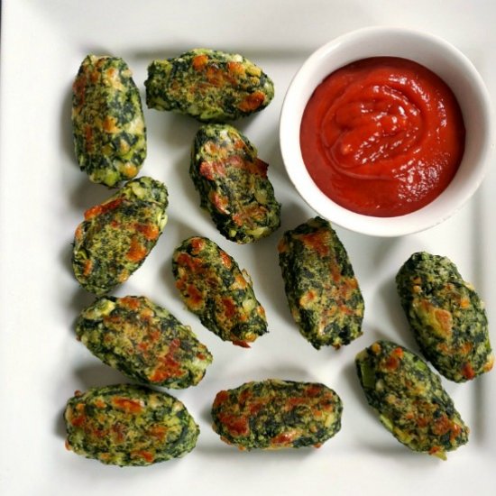 Brussels sprout spinach bites