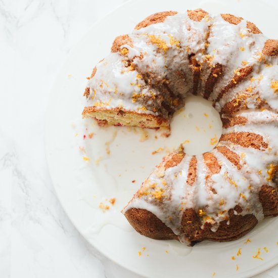 cranberry citrus olive oil cake