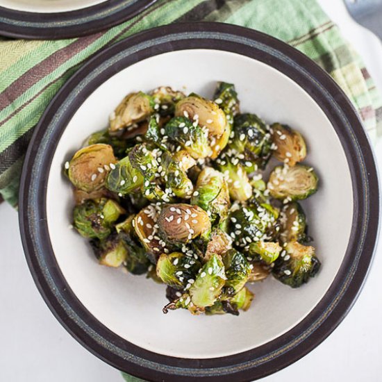 Maple Sesame Brussels Sprouts