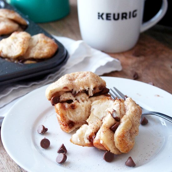 Cinnamon Chocolate Monkey Muffins