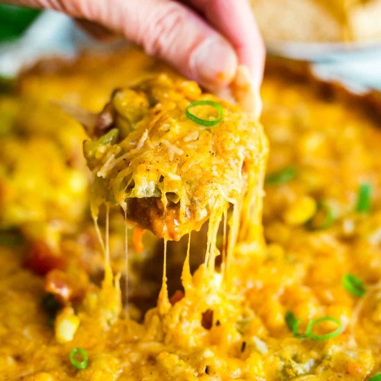 Hot 7 Layer Bean Dip