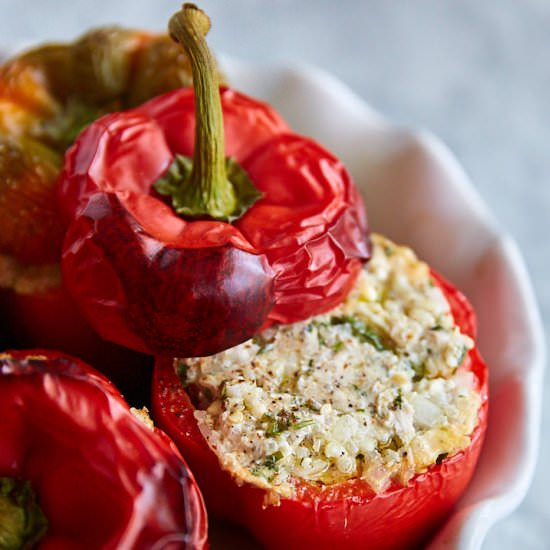 Ground Turkey Stuffed Peppers