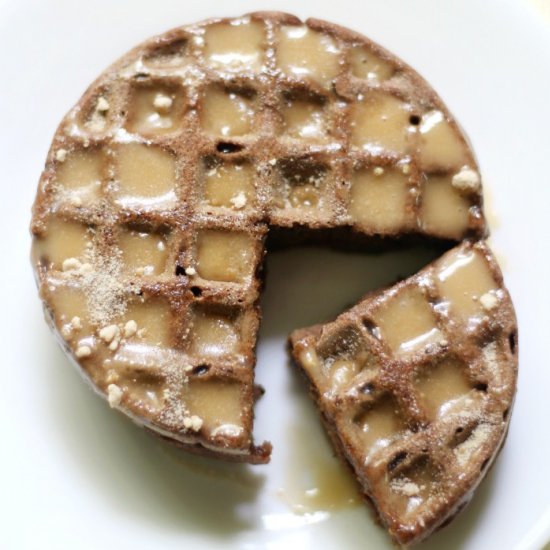 GF/Vegan Mini Maple Teff Waffles