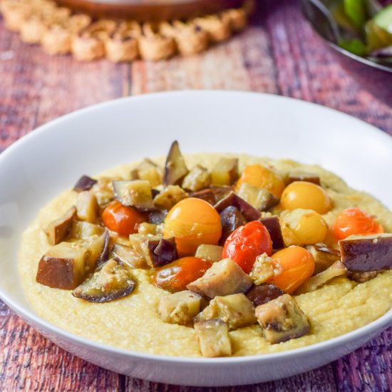 Tasty Tomato and Eggplant Polenta