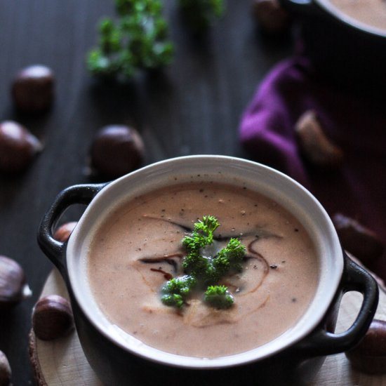 Vegan Chestnut soup