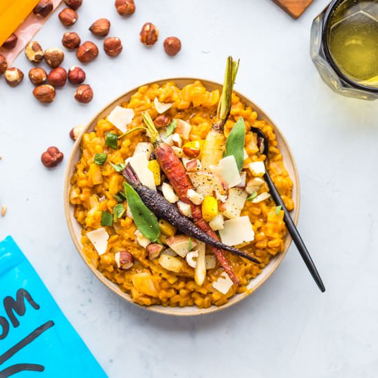 Pumpkin Farro Risotto