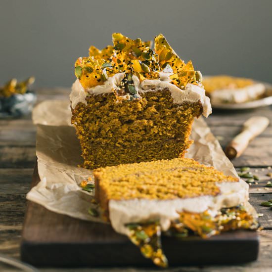 Pumpkin Bread + Pumpkin Seed Toffee