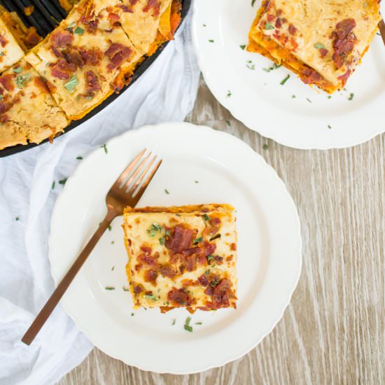 Acorn Squash Skillet Lasagna