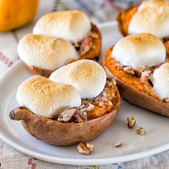 Twice Baked Sweet Potatoes