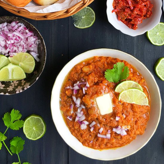 Restaurant Style Pav Bhaji