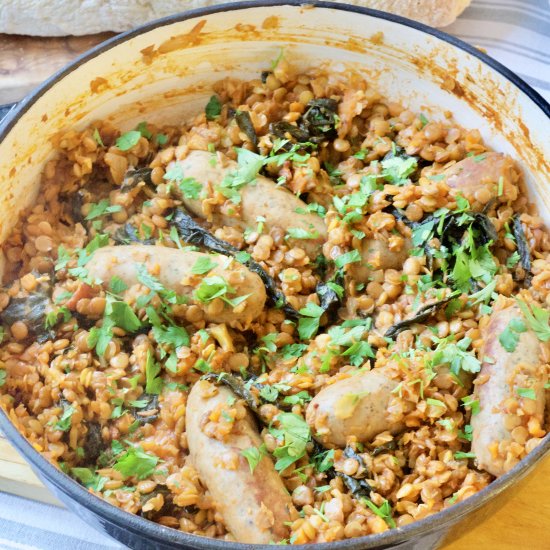 Sausage & Lentil Casserole