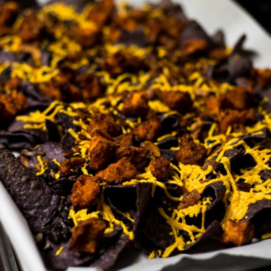 Spooky Nachos (Vegan)