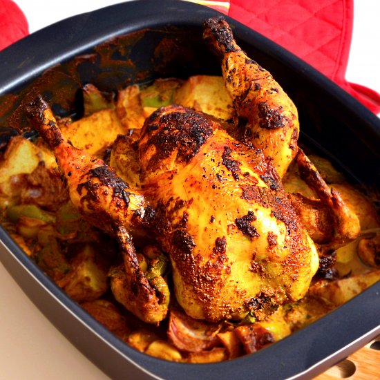 Roasted Chicken Tandoori Style