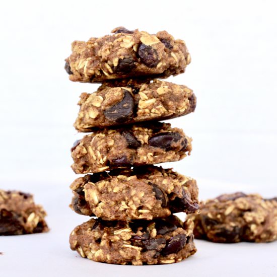 Pumpkin Oatmeal Chocolate Cookies