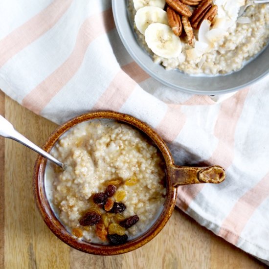 Make-Ahead Steel Cut Oats