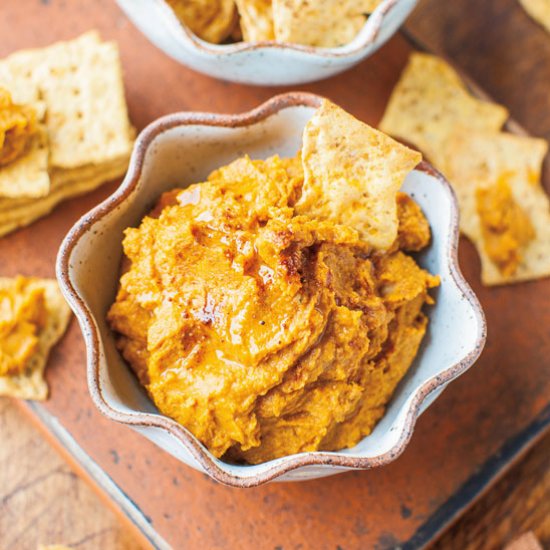 Pumpkin Hummus with Chipotle