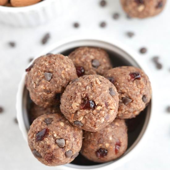 Chocolate Almond Cranberry Bites