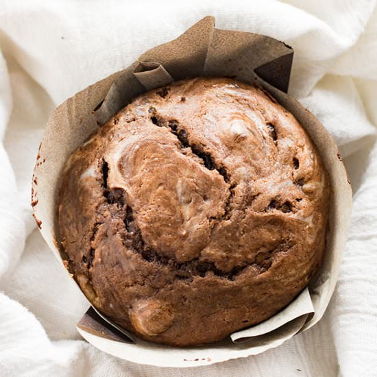 Chocolate Cheesecake Swirl Muffins