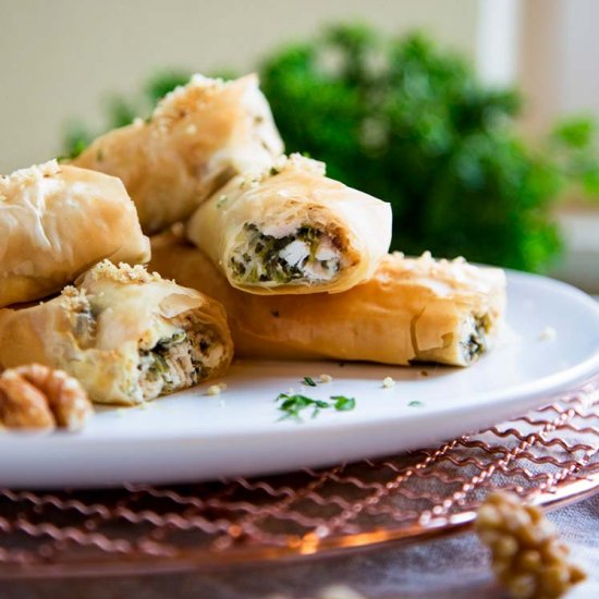 Chicken Spanakopita Rolls