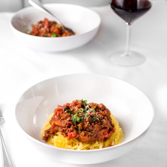 Spaghetti Squash Bolognese