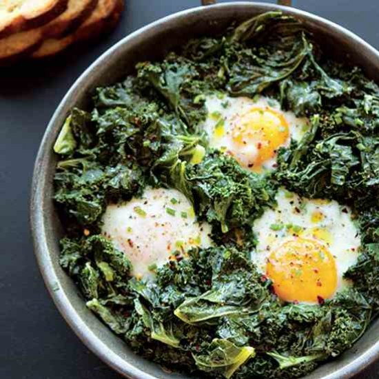 Spicy Eggs with Kale