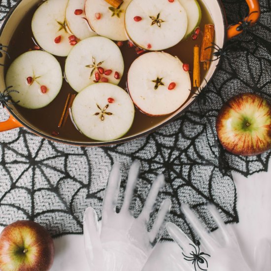 Apple Cider Halloween Sangria