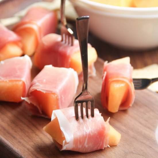 Prosciutto Wrapped Melon