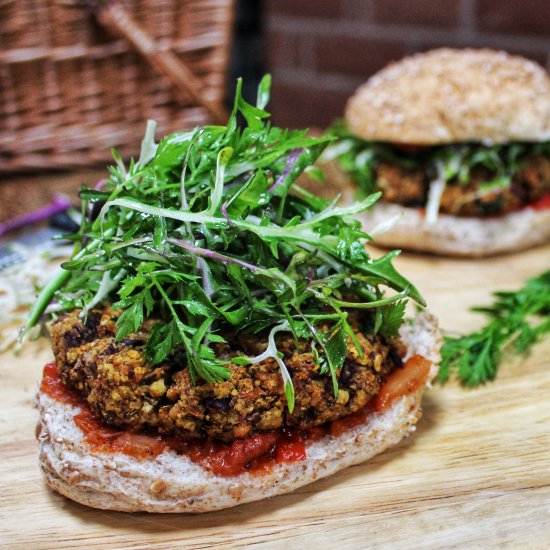 Carrot & Bean Burgers