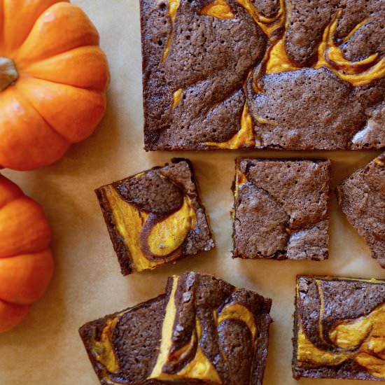 Pumpkin Cheesecake Brownies