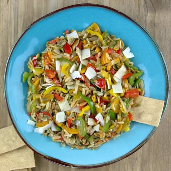 Bell Pepper Orzo Salad