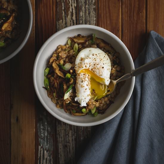 Savory Farro Porridge