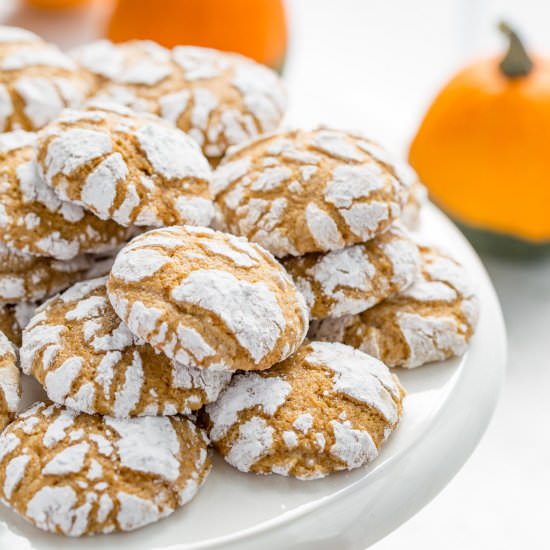 Pumpkin Crinkle Cookies