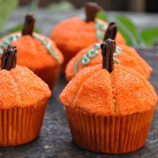 Pumpkin Top Cupcakes