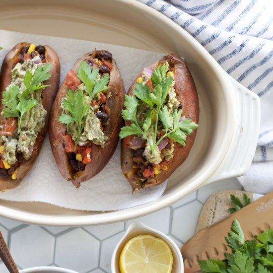 Mexican Loaded Sweet Potatoes