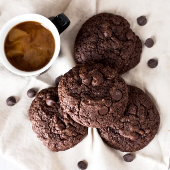 Double Chocolate Espresso Cookies